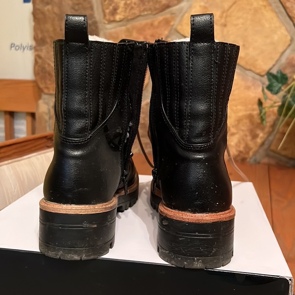 Women’s black Piercy combat boots size 8 - Picture 6 of 10